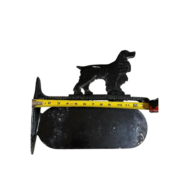 Vintage Cast Aluminum Cocker Spaniel (?) Dog Mailbox / Address Name Sign Plaque - Picture 9 of 9